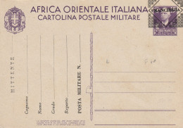 FRANCHIGIA NUOVA 1941 AFRICA ORIENTALE ITALIANO SS FRANCHIGIA (XT4167 - Zonder Portkosten