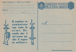 FRANCHIGIA NUOVA 1943 IL NEMICO VA COMBATTUTO (XT4148 - Portofreiheit