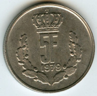 Luxembourg 5 Francs 1979 KM 56 - Luxemburgo