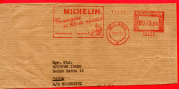1961 PNEUMATICI MICHELIN CON FILO ACCIAIO - AFFRANCATURA MECCANICA - EMA - METER - FREISTEMPEL - Andere & Zonder Classificatie