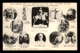 JEANNE D'ARC - SOUVENIR DE LA BEATIFICATION - MULTIVUES - Berühmt Frauen