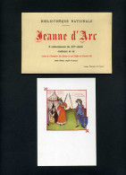 JEANNE D'ARC - 8 CARTES POSTALES ENLUMINURES DU XVE SIECLE COULEURS ET OR - EDITEE PAR LA BIBLIOTHEQUE NATIONALE - Famous Ladies