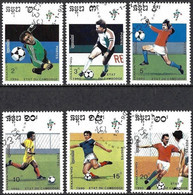 Cambodia 1990 - Mi 1089/94 - YT 893/98 ( World Football Cup ) - 1990 – Italië