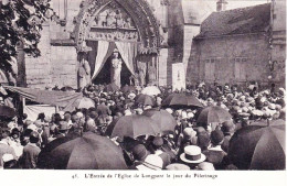 91 - Essonne -  LONGPONT Sur ORGE - L Entrée De L église De Longpont Le Jour Du Pélerinage - Other & Unclassified