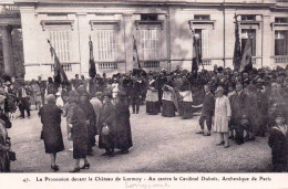 91 - Essonne -  LONGPONT Sur ORGE - La Procession Devant Le Chateau De Lormoy - Au Centre Cardinal Dubois - Other & Unclassified