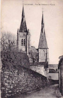 91 - Essonne -  DOURDAN -  Vue Du Chateau Et L église - Dourdan