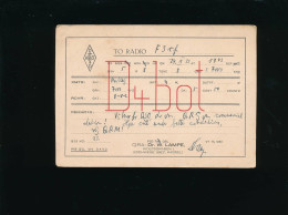 QSL Carte Radio - 1933 - Allemagne Deutschland -  - Qra Dr. W. Lampe - D4bot - Radio-amateur