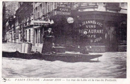 75 - PARIS 07 -  PARIS Inondé - Janvier 1910 - La Rue De Lille Et La Rue De Poitiers - District 07