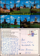 Postkaart .Niederlande Niederlande Windmühlen Windmill MB Friesland 1988 - Autres & Non Classés