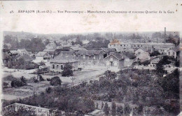 91 - Essonne -  ARPAJON - Vue Panoramique - Manufacture De Chaussures Et Nouveau Quartier De La Gare - Arpajon
