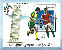 Cambodia 1990 - Mi BL 171 - YT BF 73 ( World Football Cup ) MNH** - 1990 – Italy