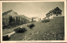 CPA Garmisch Partenkirchen, Adolf Zöppritzhaus Am Kreuzeck Mit Alp Und Zugpspitze - Other & Unclassified