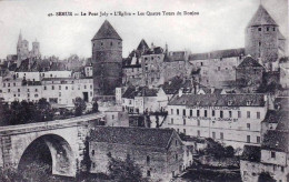 21 - Cote D Or -  SEMUR En AUXOIS -  Le Pont Joly - L église - Les Quatre Tours Du Donjon - Semur