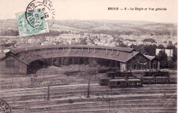 19 - Correze -  BRIVE -    Le Depot De La Gare Et Vue Generale - Brive La Gaillarde