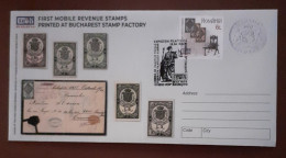 Romania 2024 - Efiro-First Mobile Revenue Stamps Printed At Bucharest Stamp Factory,first Day - Lettres & Documents