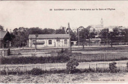 44 - Loire Atlantique -  SAVENAY - Panorama Sur La Gare Et L église - Savenay