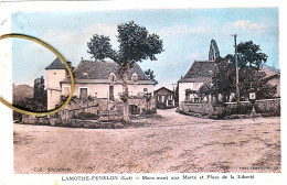 46 Lot LAMOTHE FENELON Monument Aux Morts Et Place De La Liberté - Other & Unclassified