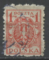 Pologne - Poland - Polen 1921-22 Y&T N°218 - Michel N°147 (o) - 1m Aigle National - Gebruikt