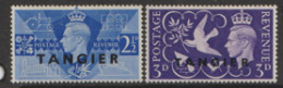 Tangier   1946   SG 253-4  Victory Mounted Mint - Postämter In Marokko/Tanger (...-1958)