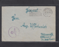 FELDPOST AUS KOBLENZ, MIT SONDERSTEMPEL " LUXEMBURG FESTUNGS- U. ROSENSTADT IM MOSELLAND ", NACH IHLIENWORTH,1943. - Cartas & Documentos
