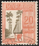 Guadeloupe Obl. N° Taxe 30 - Allée Dumanoir, à Capesterre, 20c Rouge-orange Et Olive - Portomarken