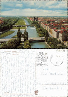 Ansichtskarte München Isarpartie - Fernblick 1962 - München