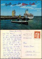 Ansichtskarte Cuxhaven Alte Liebe Mit Schiff Wappen Von Hamburg 1974 - Cuxhaven