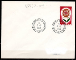 TEM37-01 : Dept 37 (Indre-et-Loire) TOURS 1964 Foire Agricole - Commemorative Postmarks