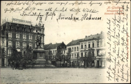 CPA Mönchengladbach Am Niederrhein, Königsplatz, Bismarck-Denkmal - Other & Unclassified