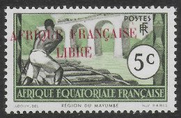 AFRIQUE EQUATORIALE FRANCAISE - AEF - A.E.F. - 1940 - YT 95** - VARIETE - Ongebruikt