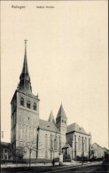 CPA Ratingen, Katholische Kirche, Straßenpartie, Glockenturm - Other & Unclassified