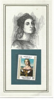 Peinture - Timbre Neuf -portrait D'une Femme Avec Licorne  -RAPHAEL - Other & Unclassified