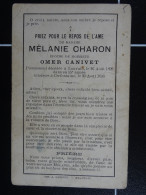 Mélanie Charon épse Canivet Louvain 1808 à 55ans Inhumée à Cerfontaine  /5/ - Santini