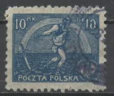 Pologne - Poland - Polen 1921-22 Y&T N°224a - Michel N°158 (o) - 10m Semeur - K9,5 - Gebraucht