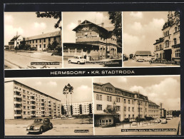 AK Hermsdorf / Th, Ingeniuerschule Für Keramik, Bahnhof Hermsdorf-Klosterlausnitz, Friedrich-Engels-Strasse, Waldsied  - Hermsdorf