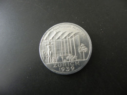 Medaille Medal - Schweiz Suisse Switzerland - National Exibiton Zürich 1939 - Sonstige & Ohne Zuordnung