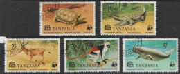 Tanzania   1977   SG 212-6  Wildlife   Fine Used - Tansania (1964-...)