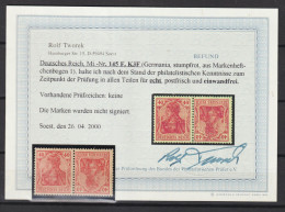MiNr. 145 F, K3F ** Befund Tworek BPP (0400) - Unused Stamps