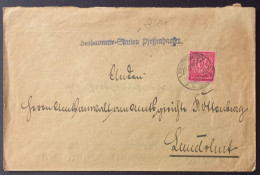 Dienstbrief Von Der GENDARMERIE-STATION PFEFFENHAUSEN Mit Dienstmarke DR74, 1923 - Oficial