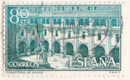 1960 - ESPAÑA - REAL MONASTERIO DE SAMOS - EDIFIL 1322 - Gebruikt