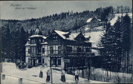 CPA Kipsdorf Altenberg Im Erzgebirge, Hotel Zur Tellkoppe, Skiläufer - Other & Unclassified