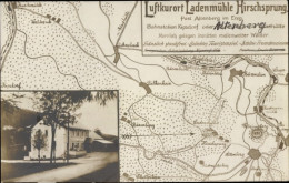 Landkarten CPA Hirschsprung Altenberg Osterzgebirge, Ladenmühle, Falkenhain, Hotel - Other & Unclassified