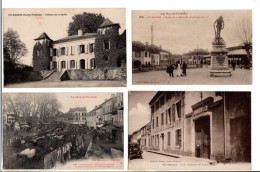 65 - VIC  BIGORRE -ecole Superieure De Jeunes Filles - Ect- Chateau De La Barthe  - 5 Cartes Postales Ancienne - Vic Sur Bigorre