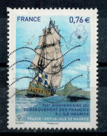 2015 N 4979 DEBARQUEMENT ILE MAURICE NAVIRE LE CHASSEUR OBLITERE #234# - Used Stamps