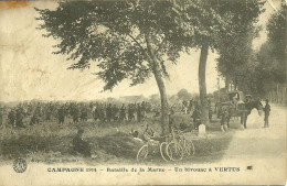 51  UN BIVOUAC A VERTUS - BATAILLE DE LA MARNE 1914 (militaria) (ref 23811) - Vertus