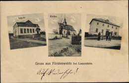 CPA Fürstenwalde Geising Altenberg Erzgebirge, Gasthof, Schule, Kirche - Other & Unclassified