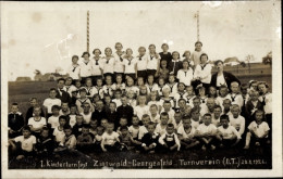 CPA Zinnwald Georgenfeld Altenberg Im Erzgebirge, 1. Kinderturnfest, Gruppenbild, Turnverein 1926 - Other & Unclassified
