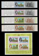 St. Vincent 1978 Royalty, Kings & Queens Of England, Queen Elizabeth II, Silver Jubilee Stamps Sheet & Strips MNH - St.Vincent (...-1979)