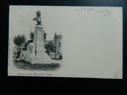 CARTE PRECURSEUR 1900                    CHALON-s-S                  MONUMENT CHABAS - Chalon Sur Saone