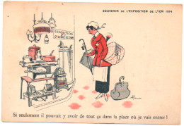 Rhône : LYON : Souvenir De L'exposition De Lyon 1914 : Exposition De La Cie. Du Gaz De Lyon : Illustrateur : Mirande - Sonstige & Ohne Zuordnung